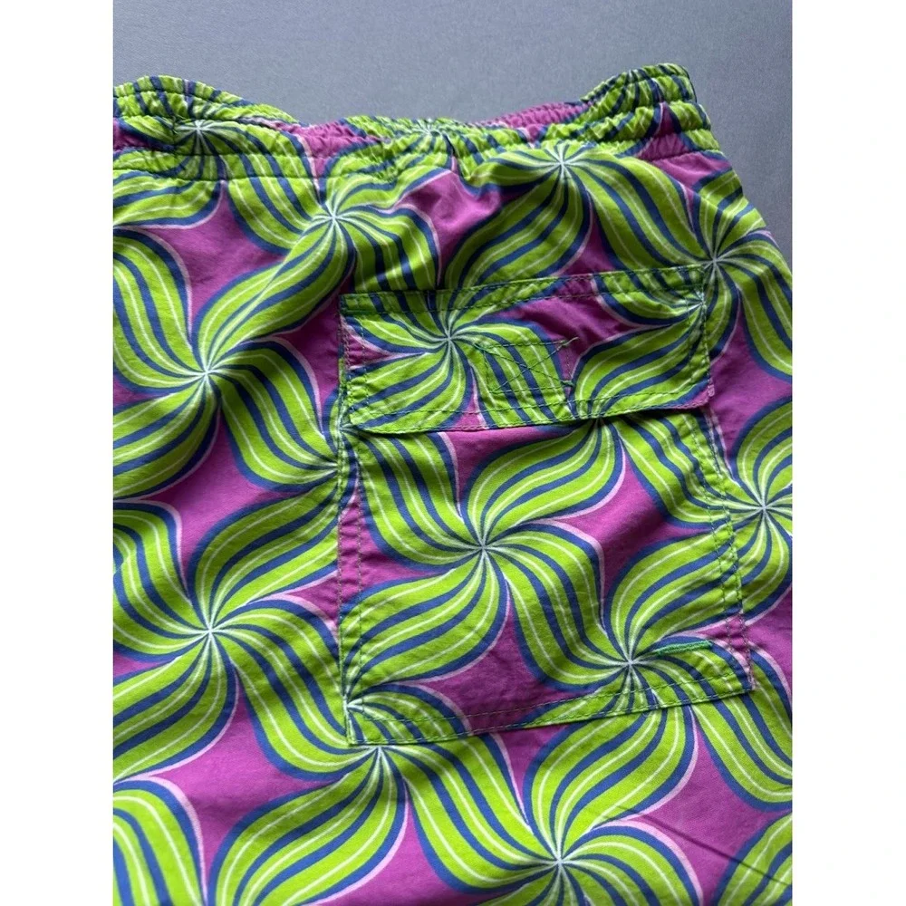 Paul Stuart Swim Trunks Men XL Multicolor‎ Pockets Mesh Drawstring Beach Pool - Picture 3 of 13